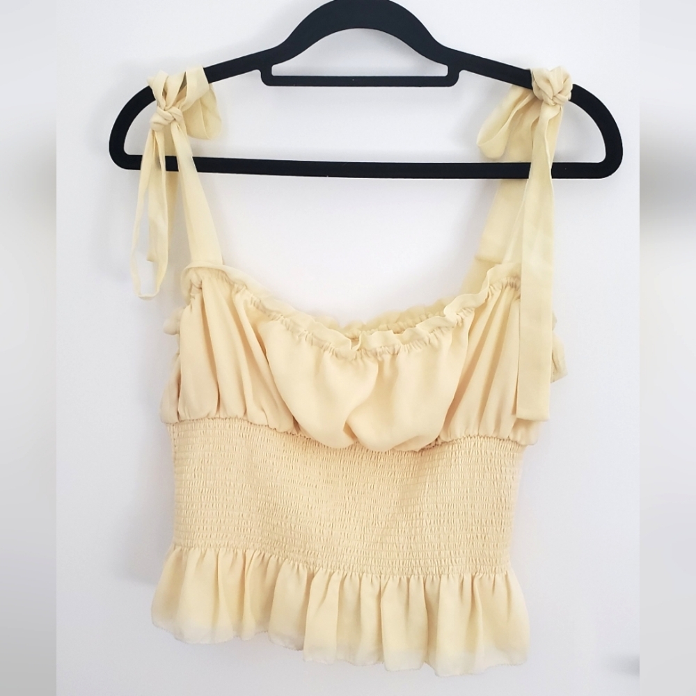 Yellow Aritzia Wilfred Ballad Cami (M)